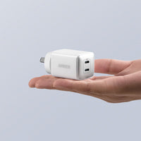 Thumbnail for Anker Nano Pro 40W 2 x USB-C Port  521 AC Wall Charger - White