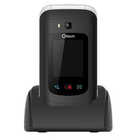 Thumbnail for OPEN BOX - Olitech SMART EasyFlip 4G Seniors Phone Big Buttons GPS SOS WiFi HotSpot WhatsApp - Black/White