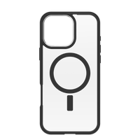 Thumbnail for OtterBox React MagSafe Case for iPhone 16 Pro Max  - Black Crystal