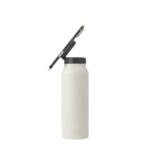Ringo Water Bottle with Magnetic Phone Mount 710ml (24oz) - Ivory