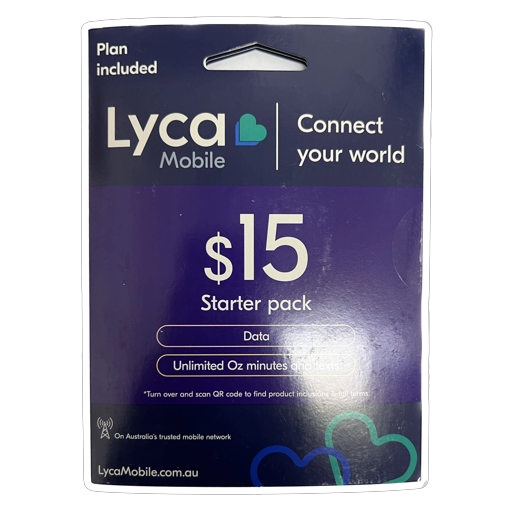 LycaMobile Prepaid SIM Card $15