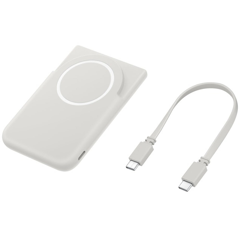 Samsung Magnet Wireless Battery Pack 5000 mAh fast wireless 15W + Super-Fast 25W wired  - Gray