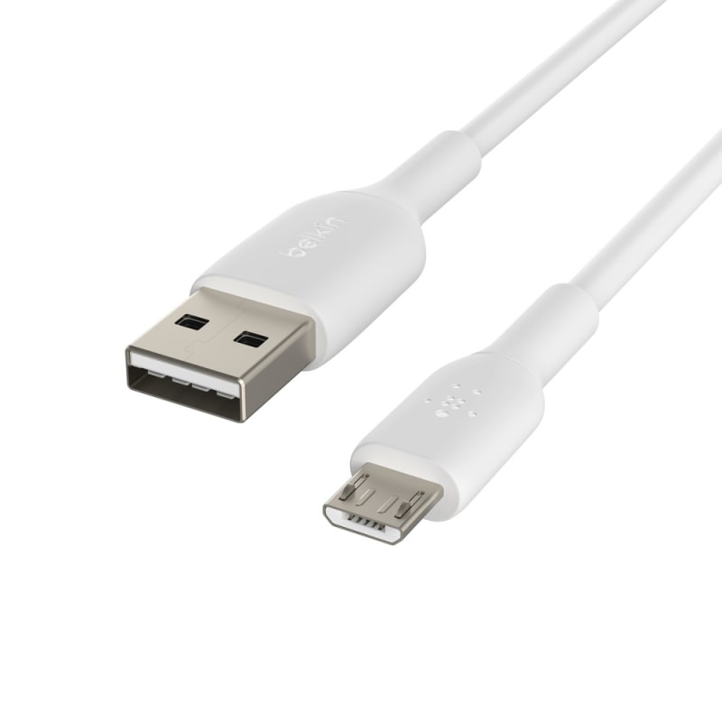 Belkin BoostCharge USB-A to Micro-USB Cable, 1m universally compatible - White