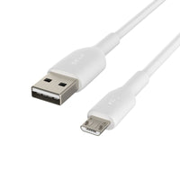 Thumbnail for Belkin BoostCharge USB-A to Micro-USB Cable, 1m universally compatible - White