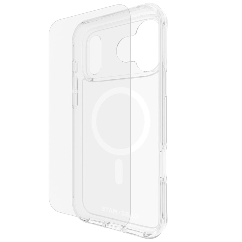 Case-Mate MagSafe Case & Screen Protection for iPhone 17 Pro Max- Clear Case