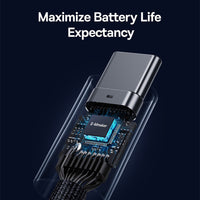 Thumbnail for Baseus Flash Series 2 USB4 Data Cable Type-C to Type-C 240W for iPhone 15 / 16 / 17 Series - Black
