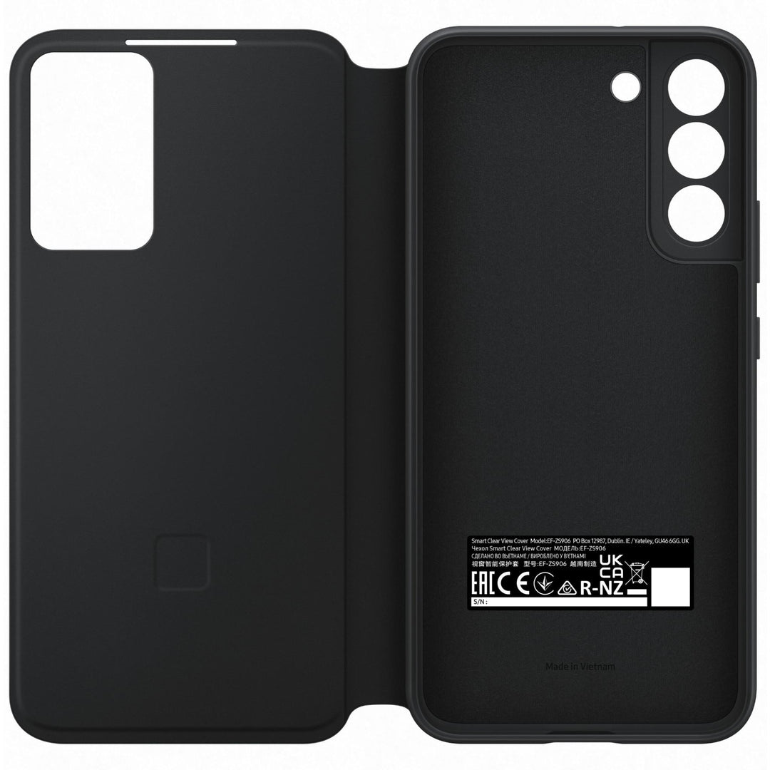Samsung Smart Clear View Cover Case for Galaxy S22+ (S22 PLUS) - Black