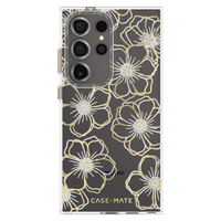 Thumbnail for Case-Mate Floral Gems Case For Samsung Galaxy S24 Ultra - Gold