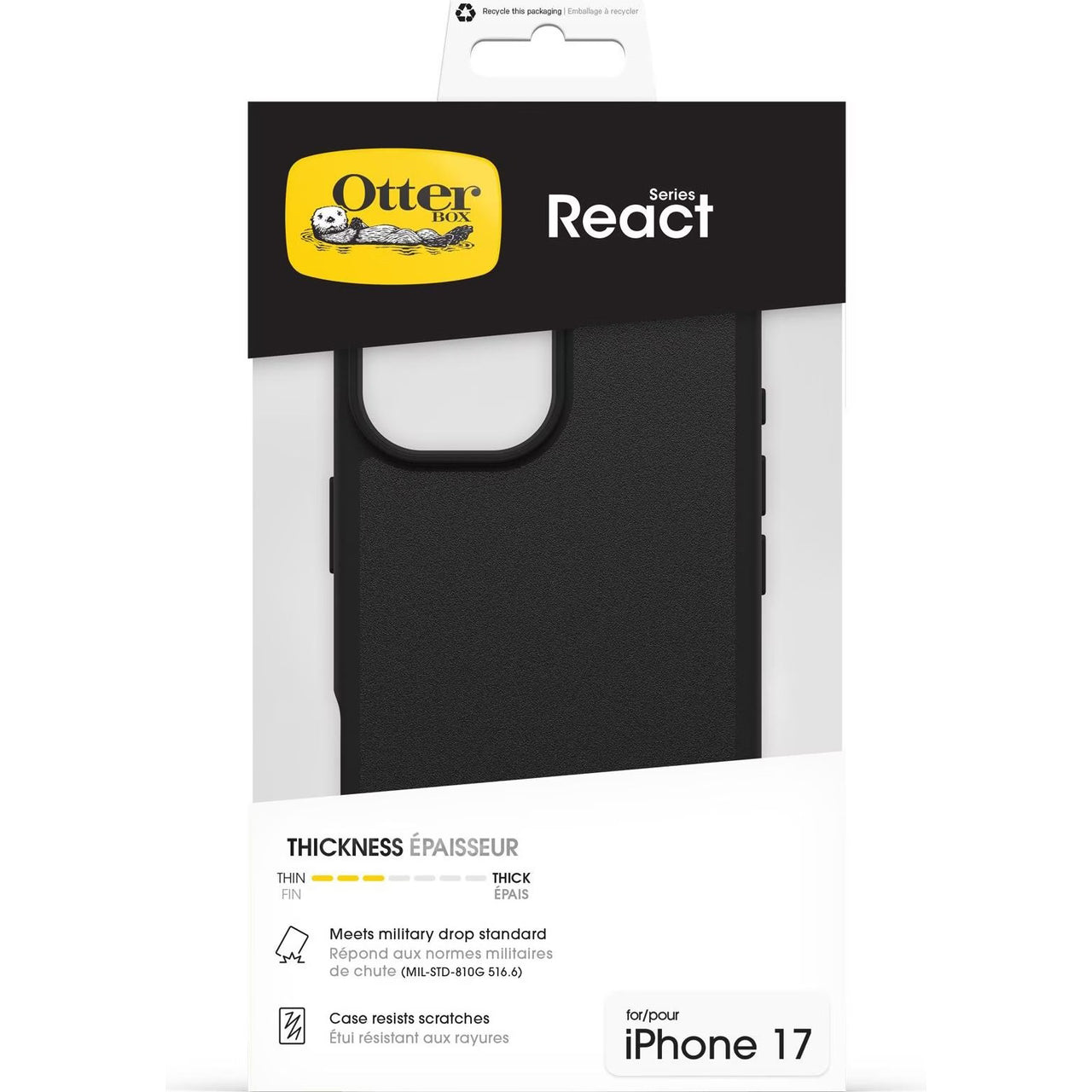 OtterBox React MagSafe Case for Apple iPhone 17- Black