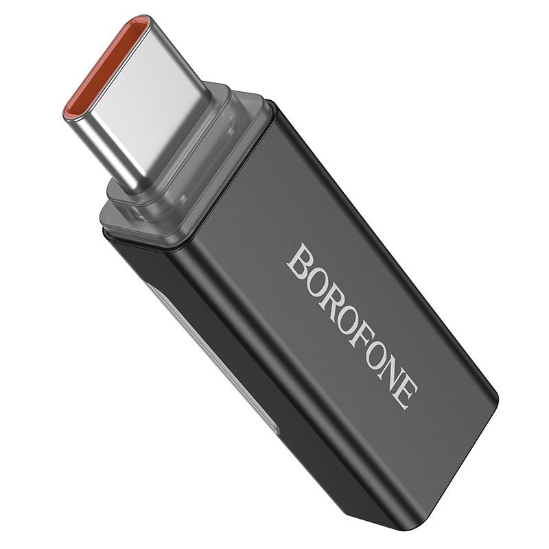 BOROFONE BV25 Type-C Male to Type-C Female Screen Display Adapter - Black