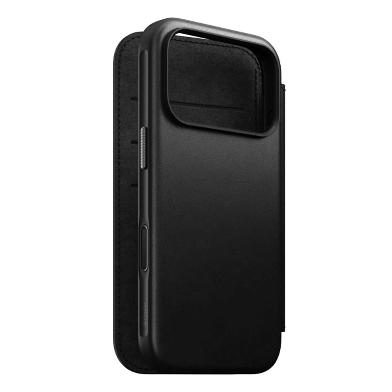 NOMAD Leather Folio case for iPhone 18 Pro/17 Pro - Black Ecco