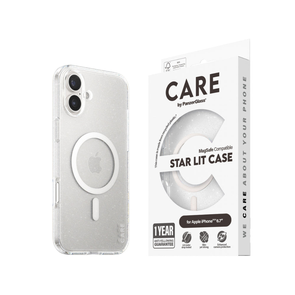 PanzerGlass CARE Flagship Magsafe Star lit Case for Apple iPhone 16 Plus
