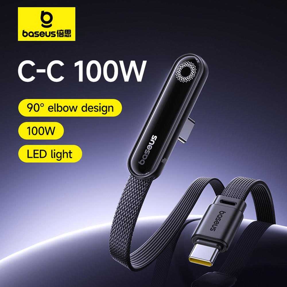 Baseus MVP 3 Fast Charging Cable USB-C to USB-C 100W 2M for 15 / 16 / 17 Series - Black