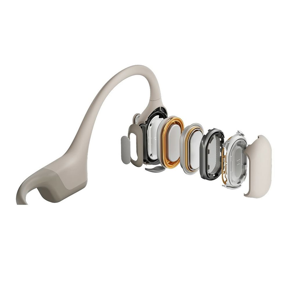 Shokz OpenRun Pro Premium Bone Conduction Open-Ear Sport Headphones - Beige