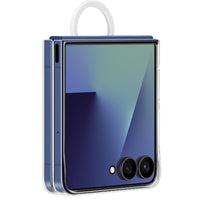 Thumbnail for Samsung Silicone Ring Case for Galaxy Flip7 - Clear Transparent