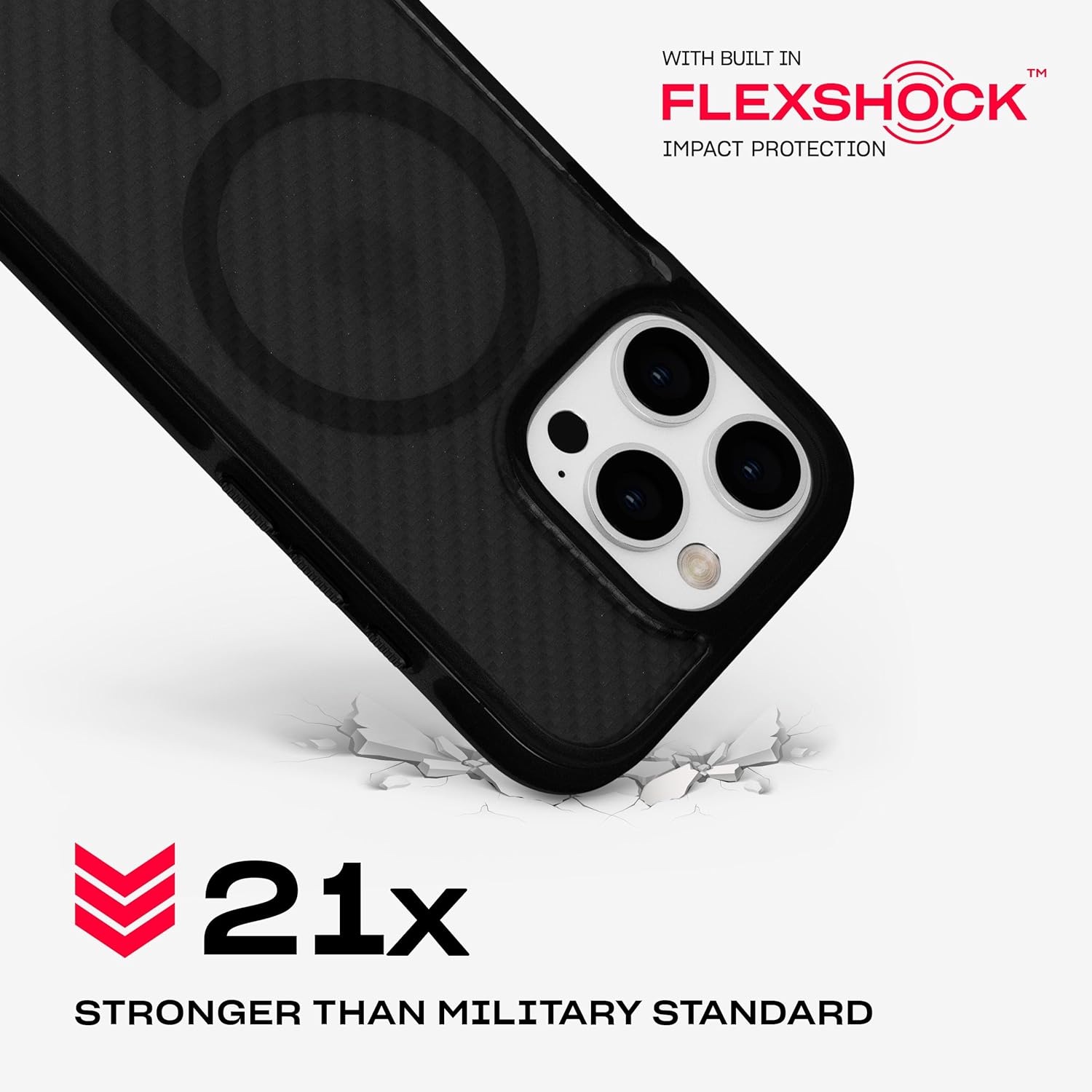 Tech21 EvoArmor MagSafe Back Case for iPhone 16 Pro - Black