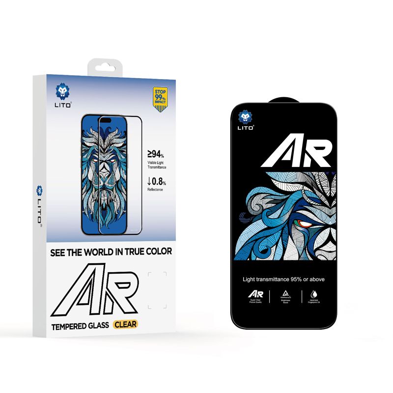 LITO LDG066 AR Anti-reflectance Tempered Glass for iPhone 16 Pro Max / 17 Pro Max - Black