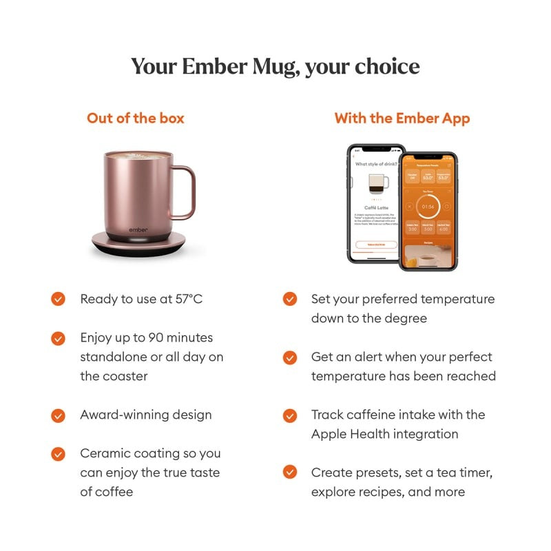 Ember Mug 6 10 oz (295 ml) - Rose Gold