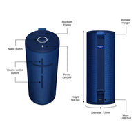 Thumbnail for Ultimate Ears Boom 3 Portable Bluetooth Speaker - Blue