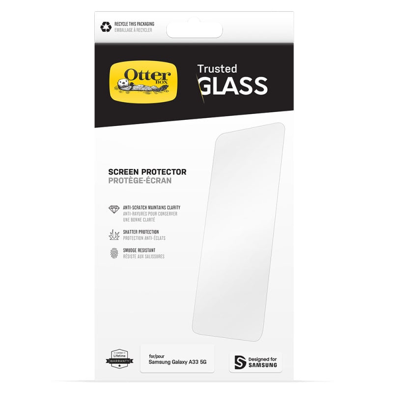 Otterbox Trusted Glass Screen Protector For Samsung A33 5G - Clear