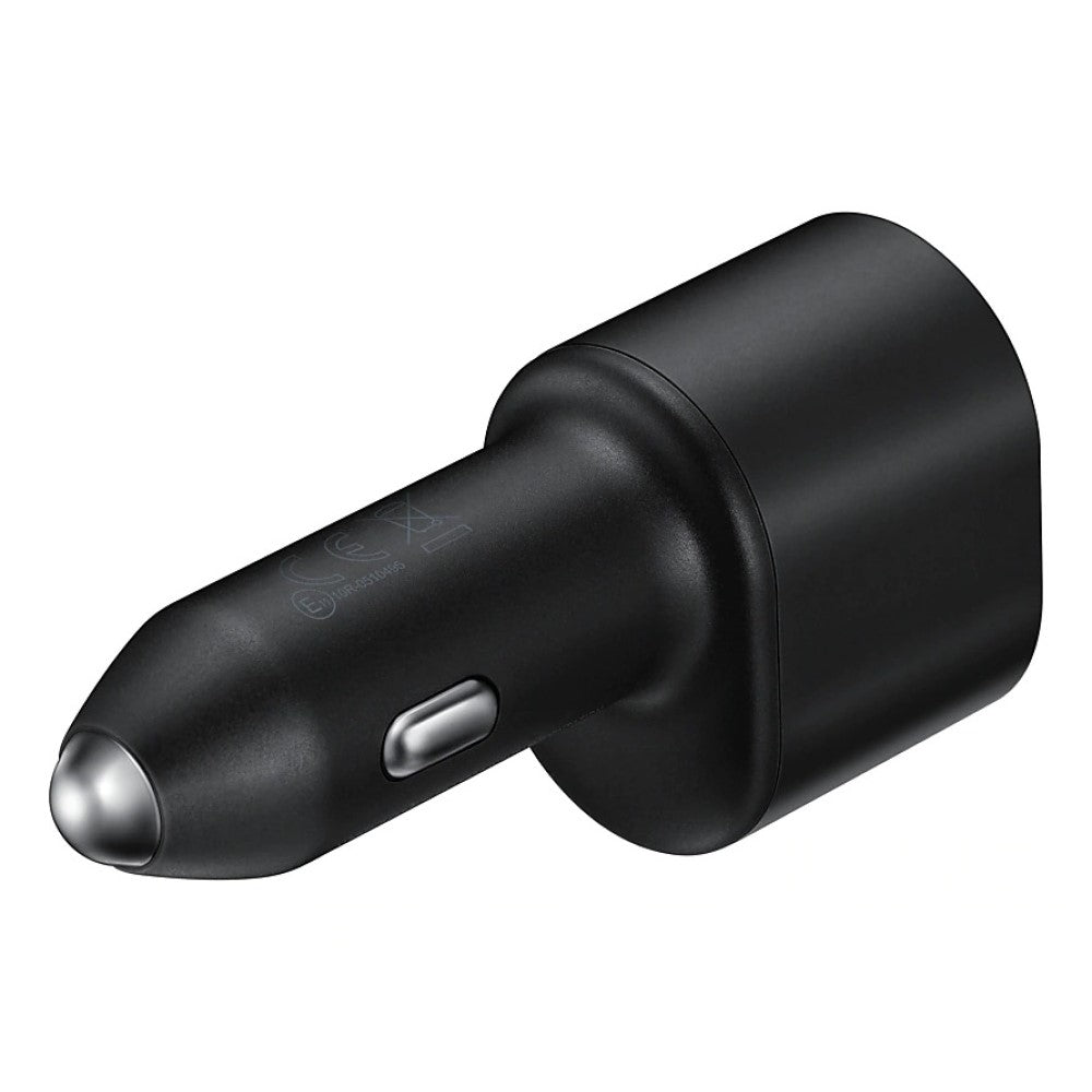 Samsung Super Fast Dual Car Charger (45W+15W) 2 Ports (Includes Cable) - Black