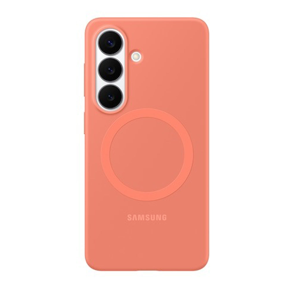 Samsung Silicone Magnet Case for Galaxy S26 - Coralred