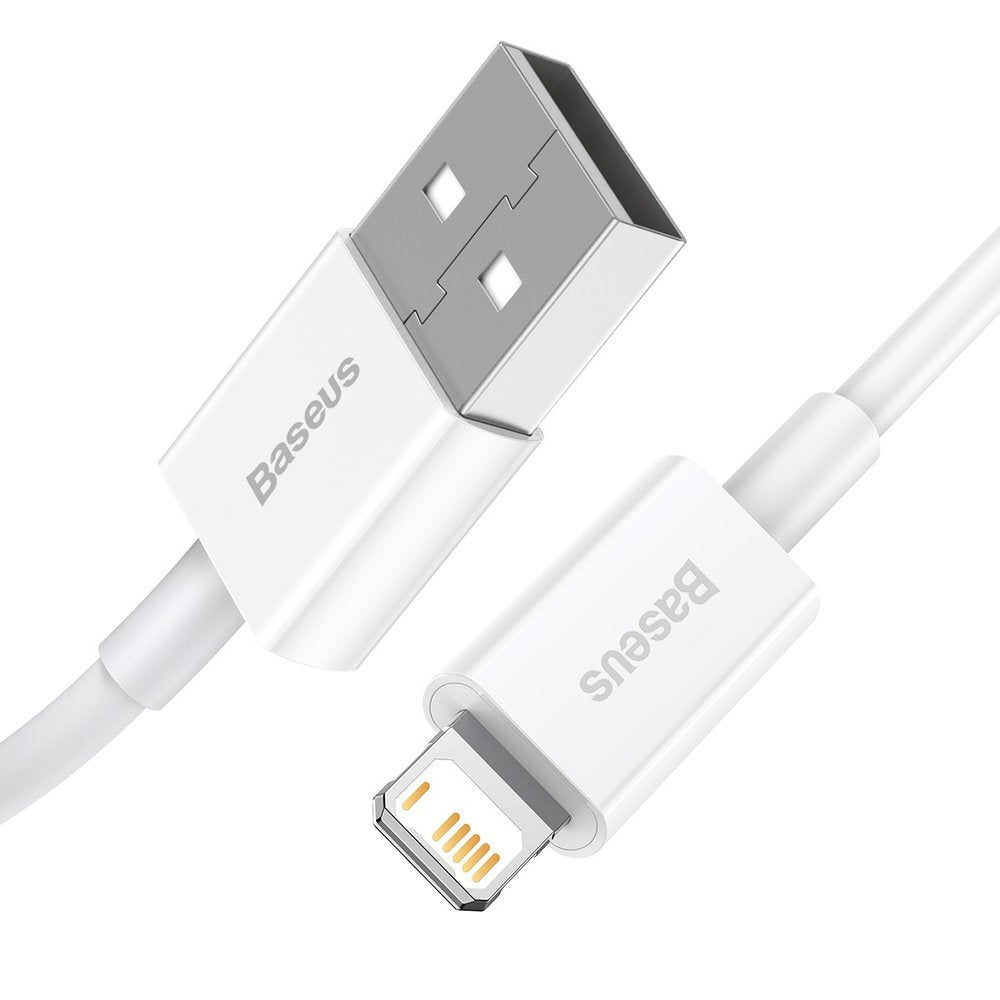 Baseus Superior Series Fast Charging Data Cable USB-A to Lightning 1M - White