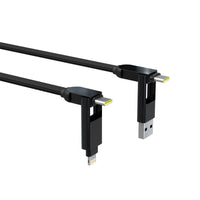 Thumbnail for Rolling Square inCharge XL 100W 6 in 1 Travel Charging Cable 2M- Urban Black