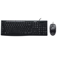 Logitech Wired Keyboard & Mouse Combo, Desktop MK200 - Black