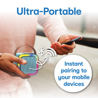 Thumbnail for Laser Mini Karaoke Speaker 2 Wireless Mics- Blue