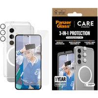 Thumbnail for PanzerGlass Care Flagship 3-in-1 Bundle for Samsung GS25+ - Clear