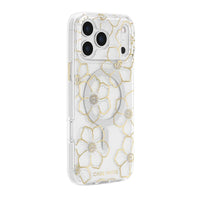 Thumbnail for Case-Mate Floral Gems MagSafe Case for iPhone 17 Pro Max - Gold