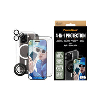 Thumbnail for PanzerGlass 4-in-1 Protection Bundle(Screen|Lens|Case|Ring) for iPhone 16 Pro - Clear
