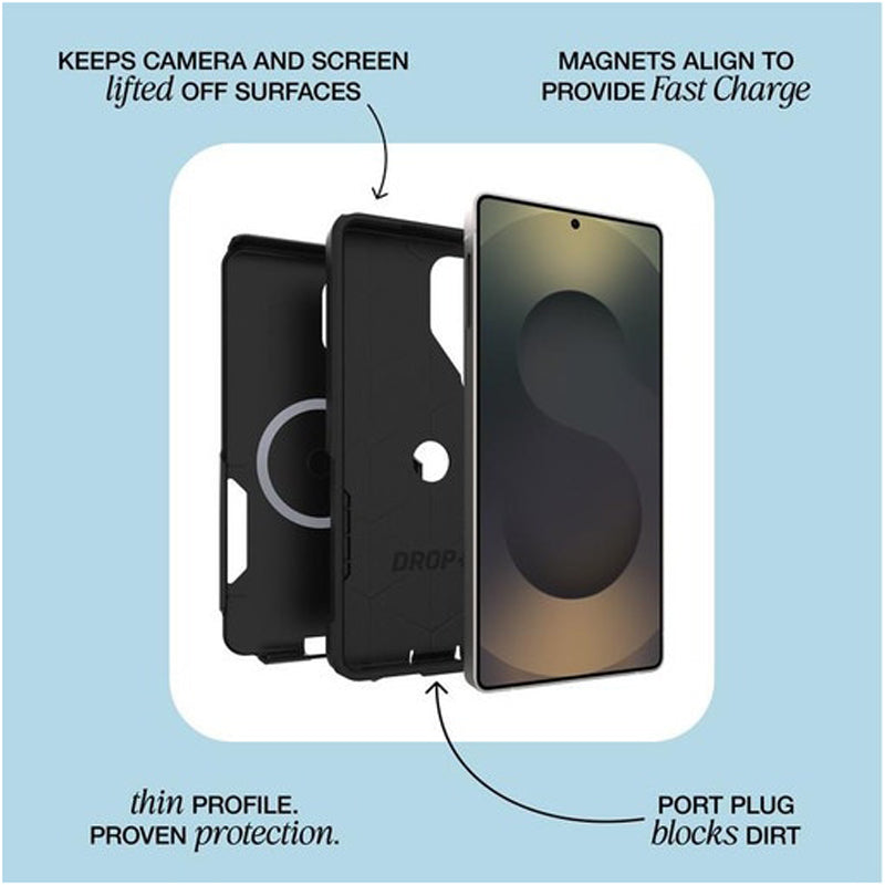 OtterBox Commuter Magnets Suits with Case for Samsung Galaxy S26+ (S26 Plus) - Black