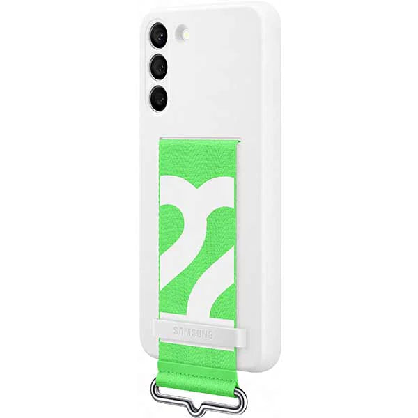Samsung Silicone Cover with Strap Galaxy S22+ - White
