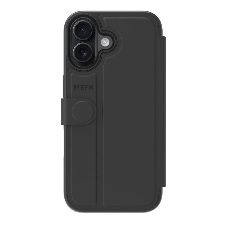 EFM Venice Wallet Case for Apple iPhone 17- Black