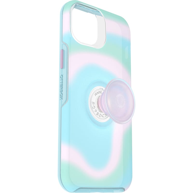 Otterbox Otter+Pop Symmetry Case for iPhone 14 Plus (6.7") - Aqua Blue / Light Teal