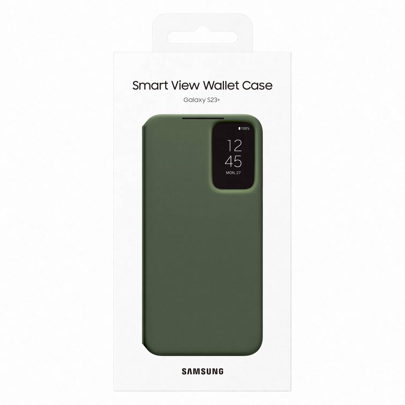 Samsung Clear View Wallet Case for Galaxy S23+ (S23Plus) - Khaki Green