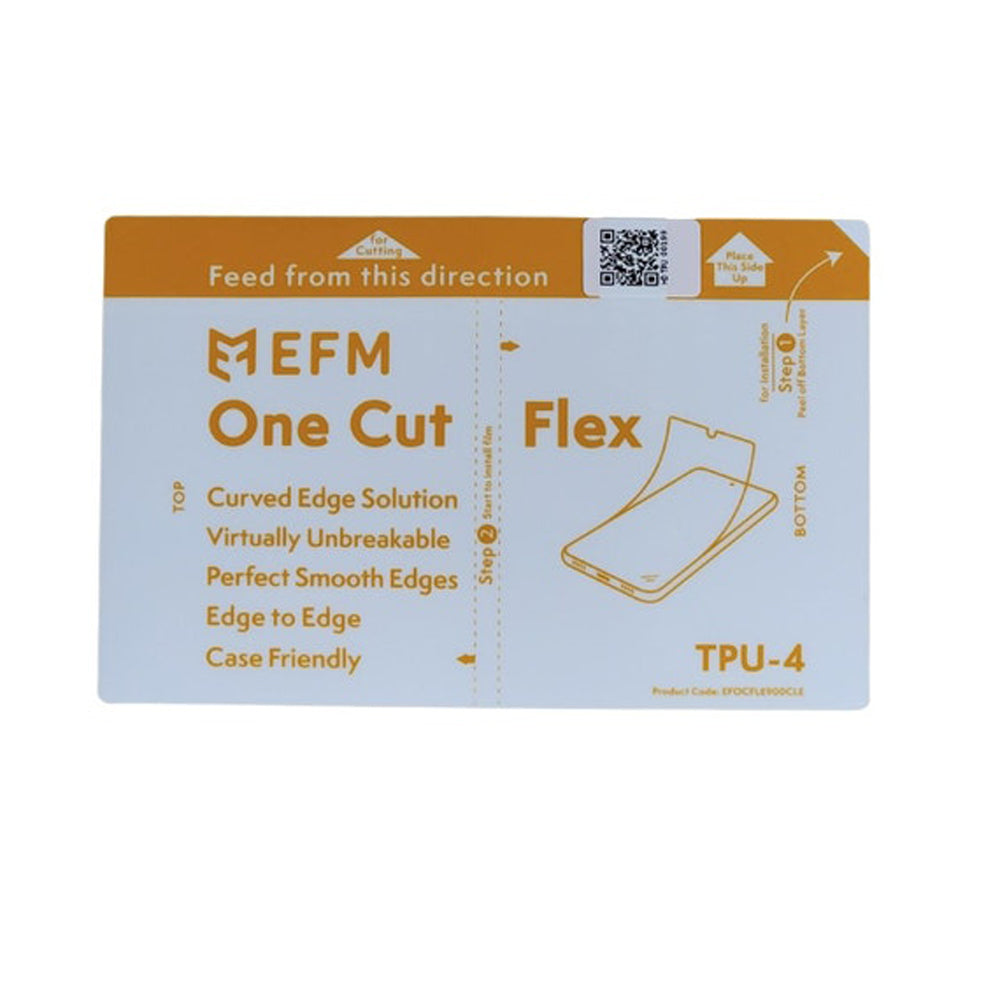 EFM One Cut Flex Screen Protector for Smartphones - Clear