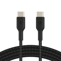 Thumbnail for Belkin BoostCharge Braided USB-C to USB-C Cable 0.15M- White