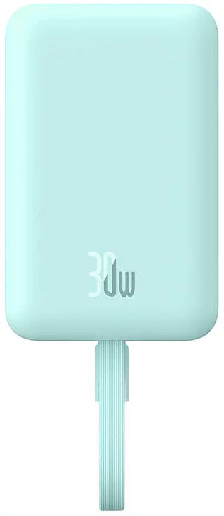 Baseus Magnetic  & Cable Fast Charge Power Bank Type-C Edition 10000mAh 30W - Peppermint Blue