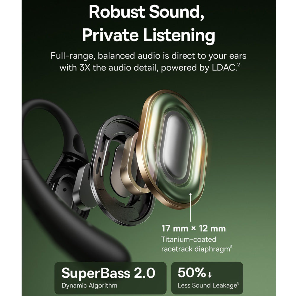 Baseus Eli Sport 2 Open Ear TWS Earbuds - Black