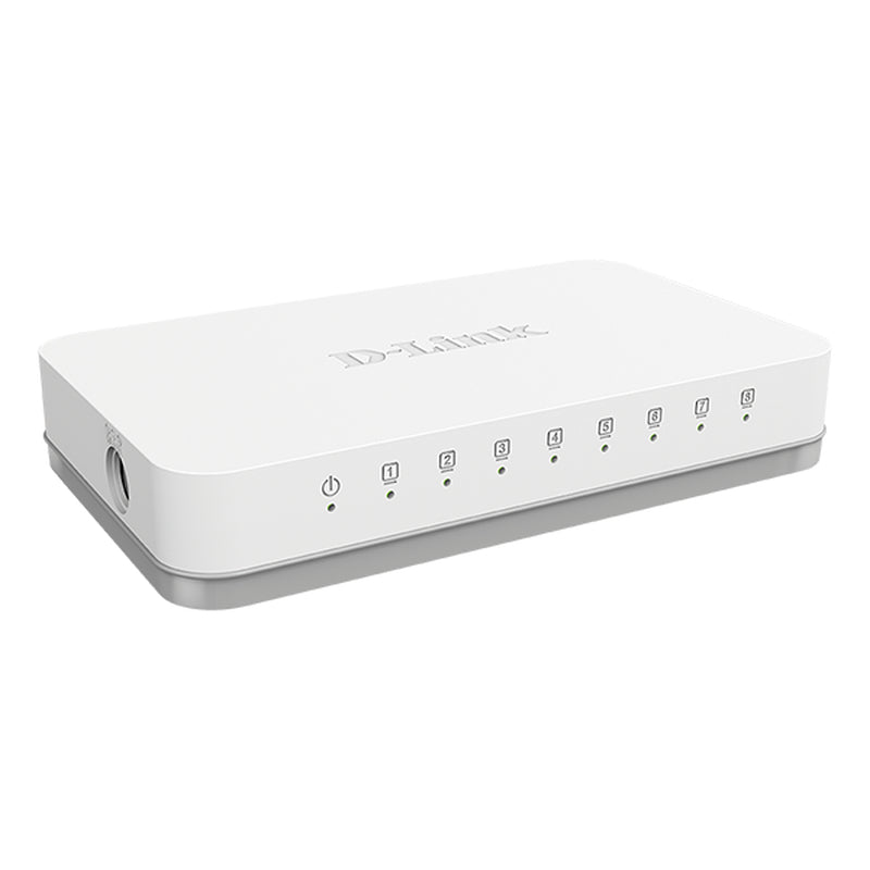 D-Link 8-Port Gigabit Desktop Switch - White
