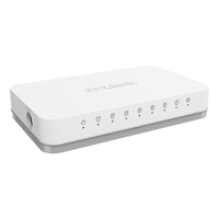 D-Link 8-Port Gigabit Desktop Switch - White
