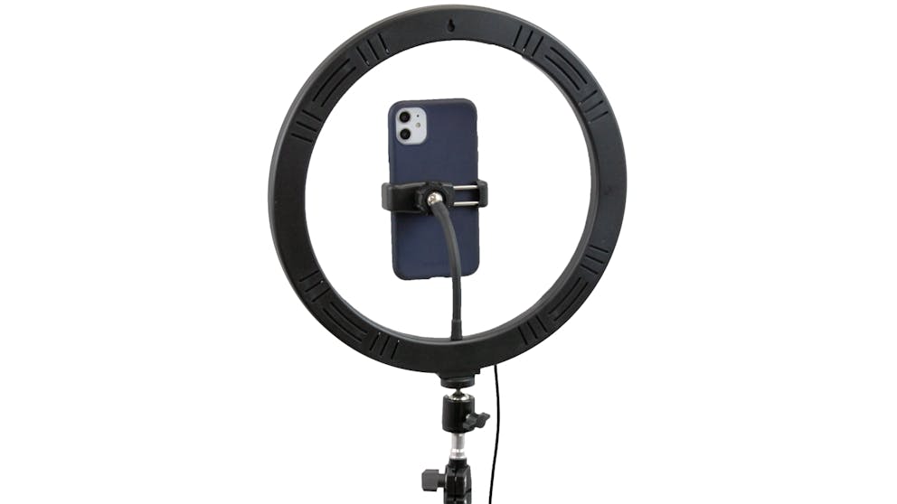 Cygnett V-PRO 12" inch Travel Ring Light with Tripod, Travel Pouch and Bluetooth Remote