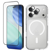 EFM 3-in-1 Case, Screen and Camera Lens Protection Bundle for iPhone 18 Pro Max - Clear