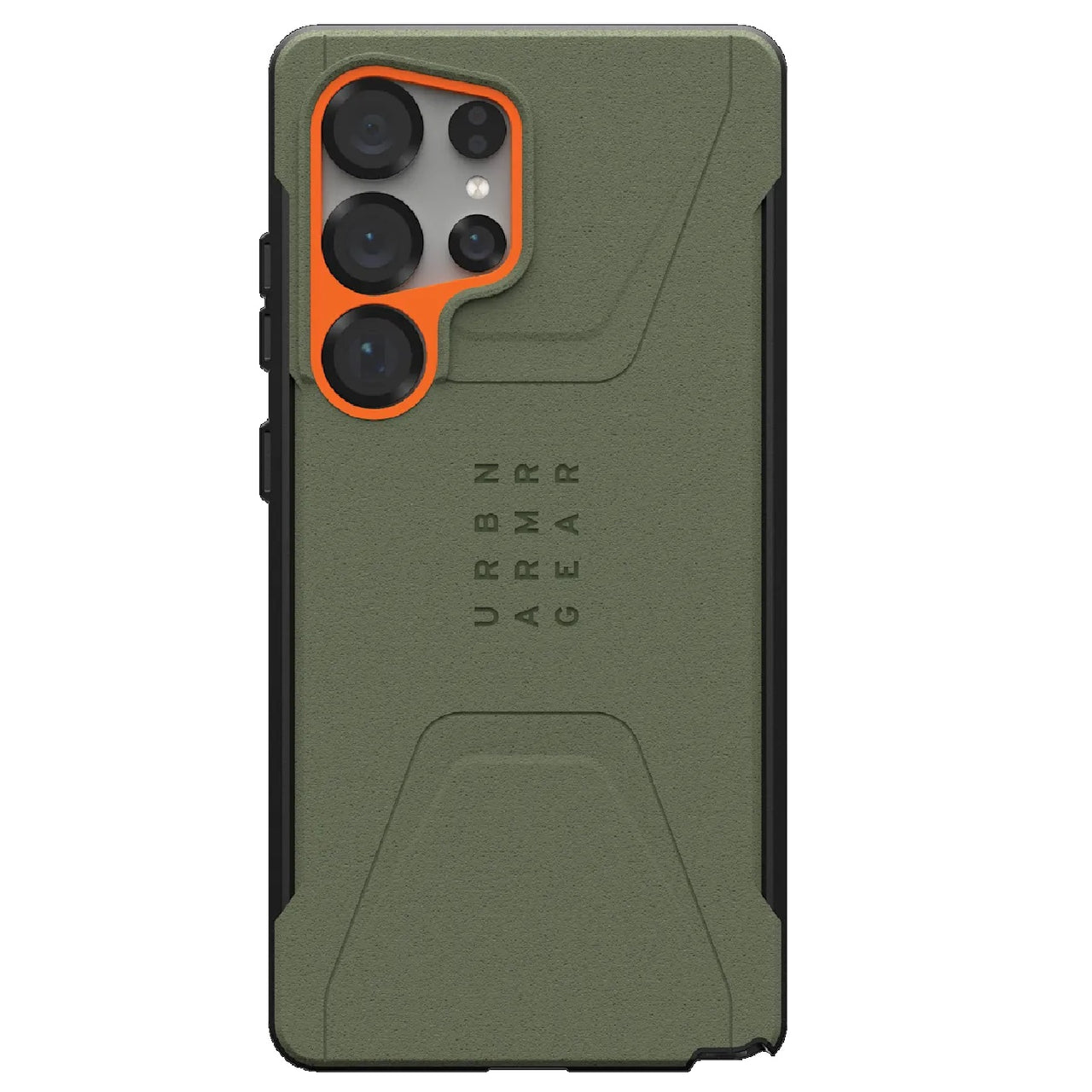 UAG Civilian Magnetic Rugged Case for Samsung Galaxy S25 Ultra 5G (6.9") - Olive Drab/Orange