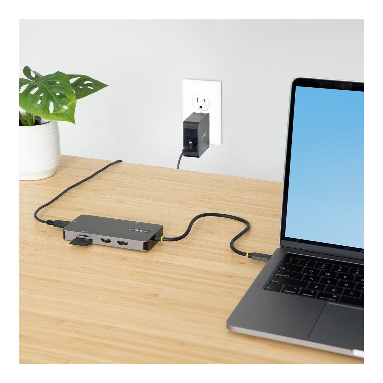 Startech USB C Multiport Adapter - Space Grey