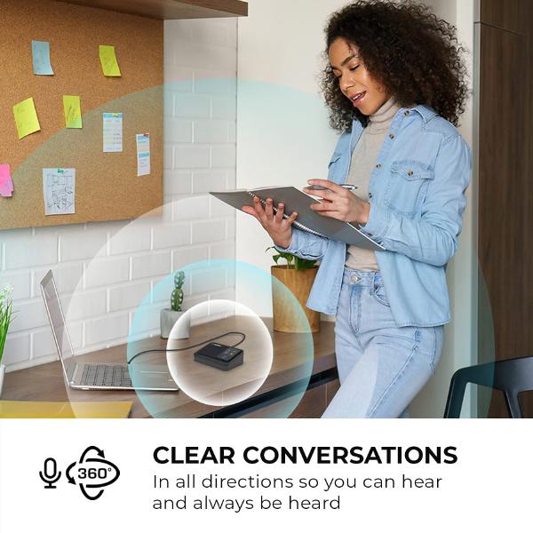 AVerMedia Professional Connections AI Speaker Phone, Seamless Audio Conference Speaker Mic
