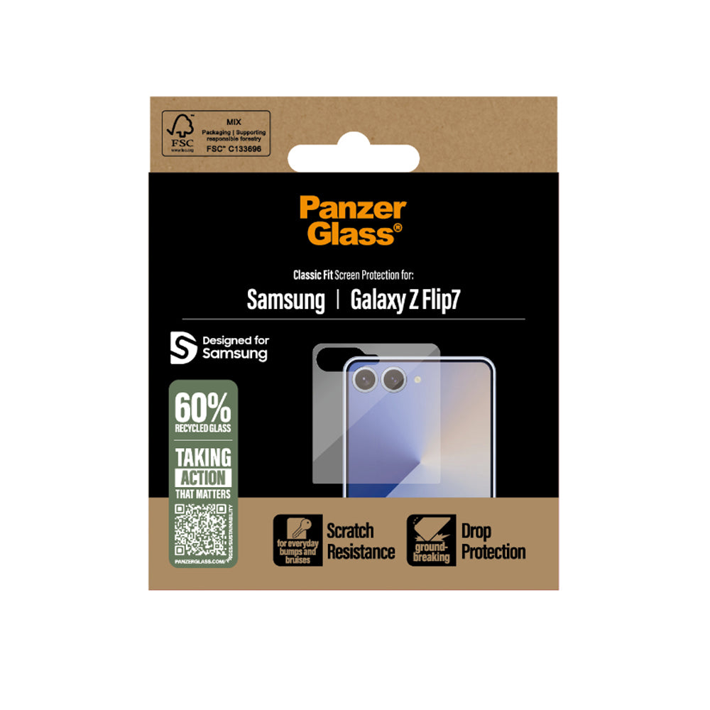 PanzerGlass UltraWide Fit Screen Protector for Samsung Galaxy Z Flip7